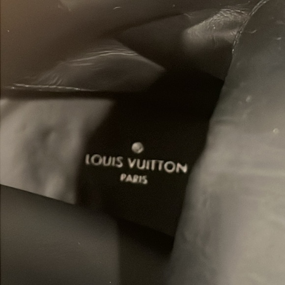 LOUIS VUITTON Calfskin Wonderland Ranger Boots Size 38.5 Black Leather - Picture 12 of 16